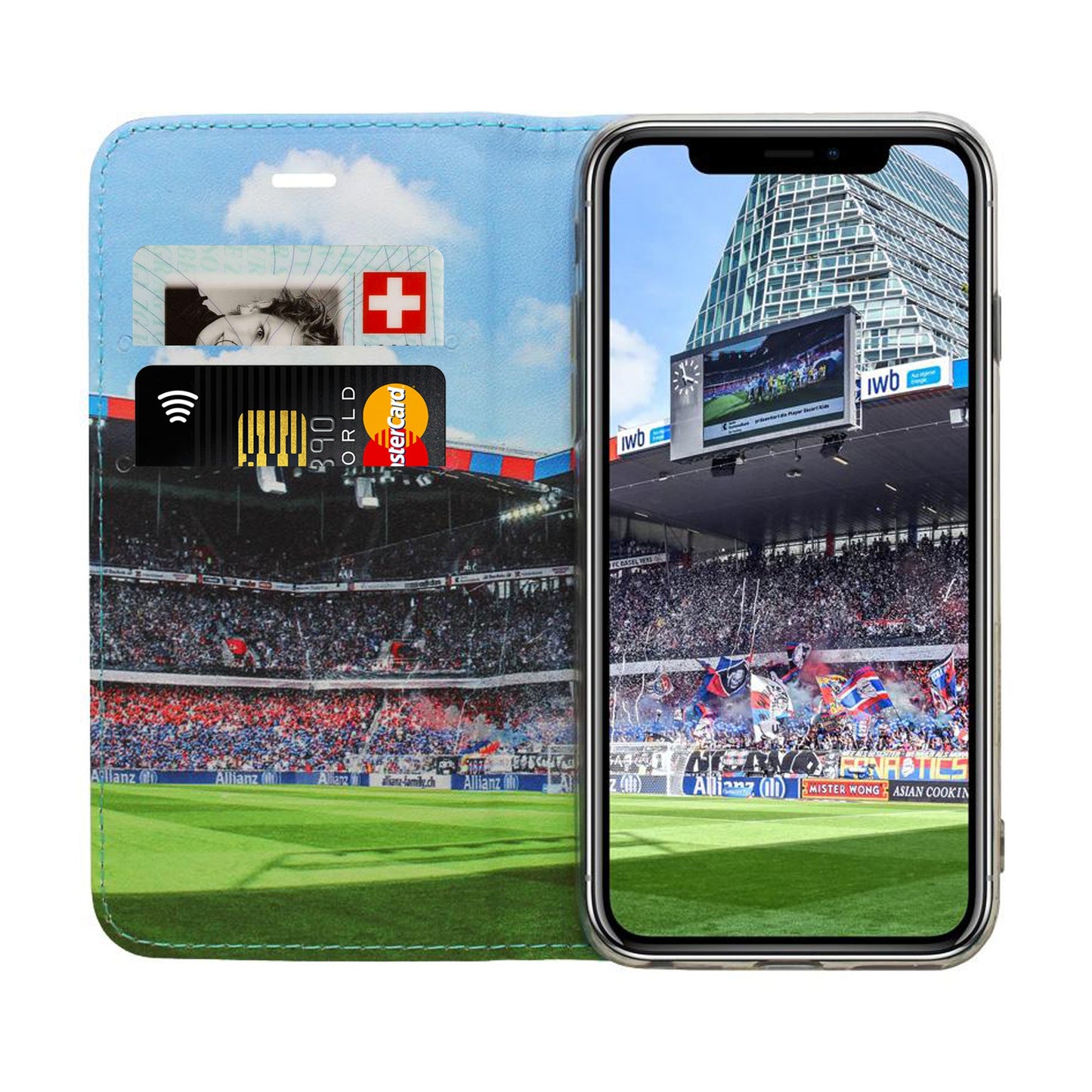 FCB Red / Blue Panorama Case for iPhone XS Max