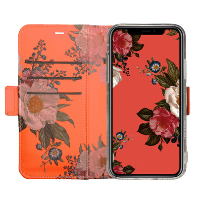 Coque Victor Fleurs sur Rouge pour iPhone X/XS