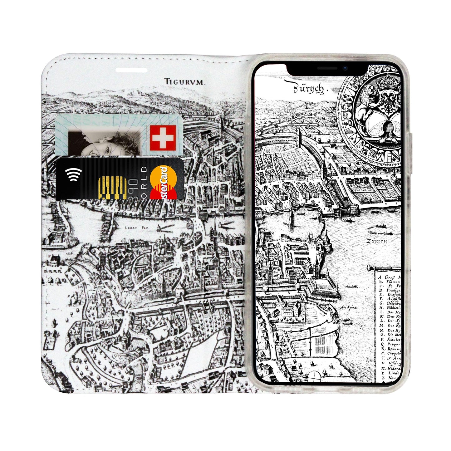 Zurich City from Above Panorama Case for iPhone XR