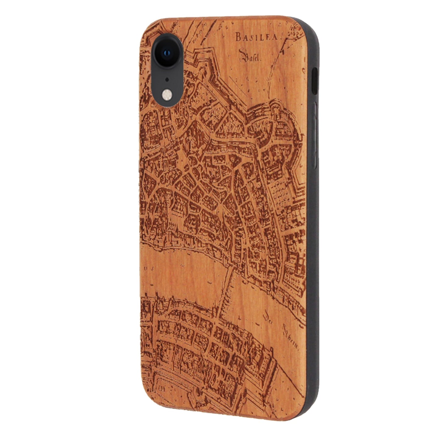 Basel Merian Eden case made of cherry wood for iPhone XR