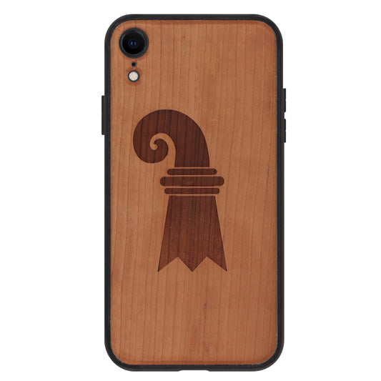 Baslerstab Eden case made of cherry wood for iPhone XR 
