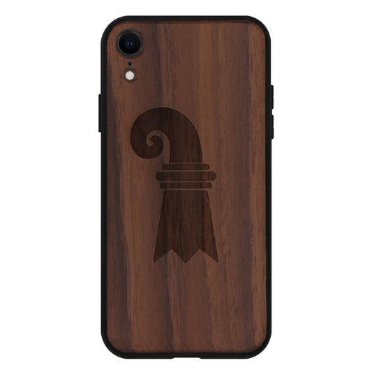 Baslerstab Eden case made of walnut wood for iPhone XR 