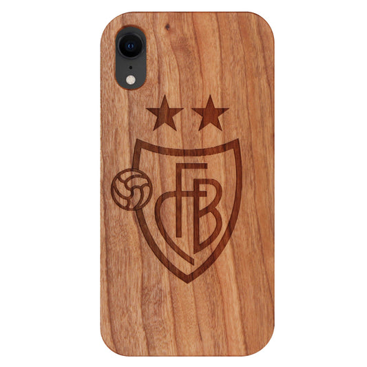 FCB Eden case made of cherry wood for iPhone XR