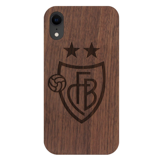 FCB Eden case made of walnut wood for iPhone XR