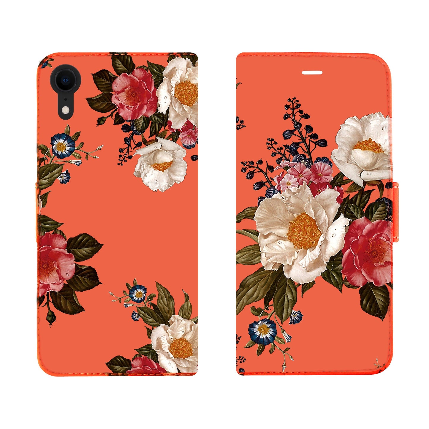 Flowers on Red Victor Case for iPhone