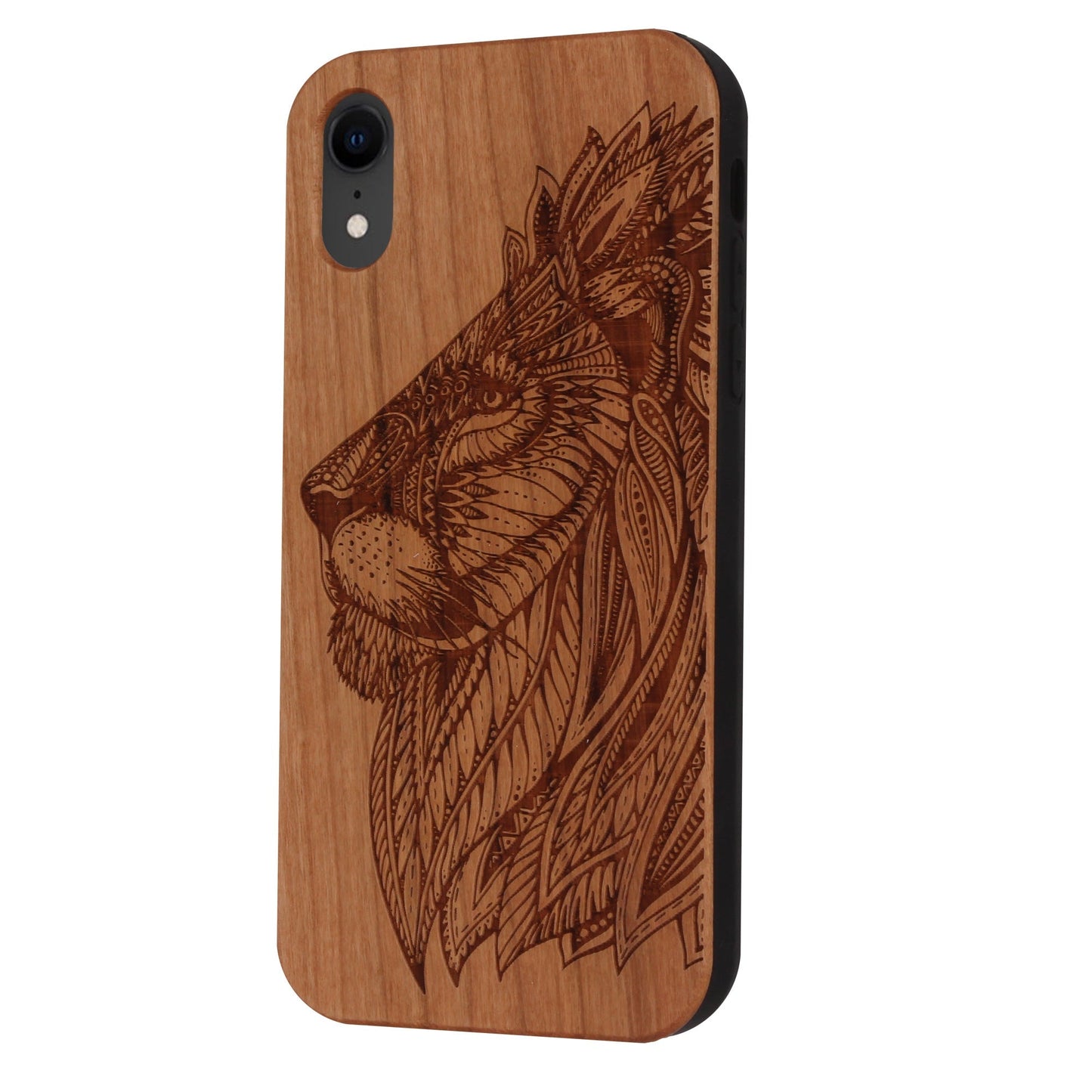 Löwe Eden Case aus Kirschholz für iPhone XR