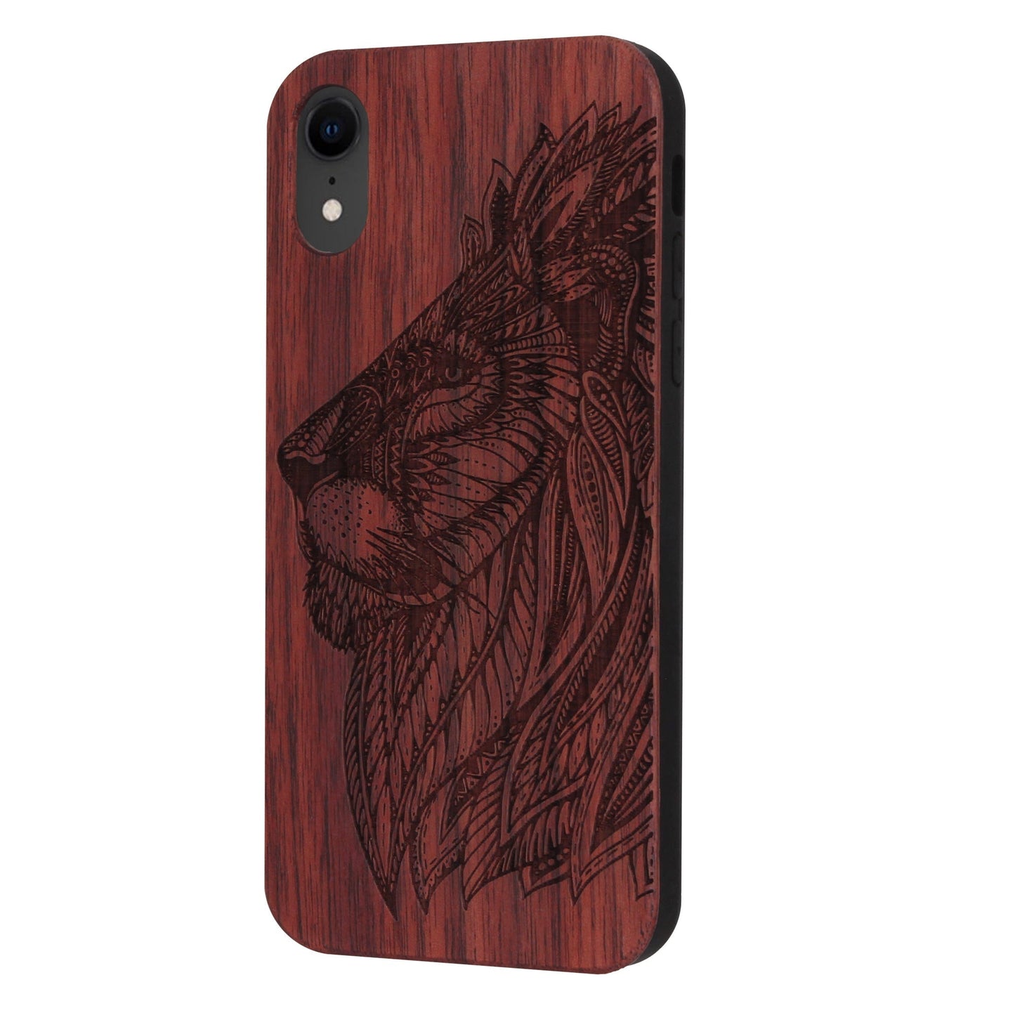 Löwe Eden Case aus Rosenholz für iPhone XR