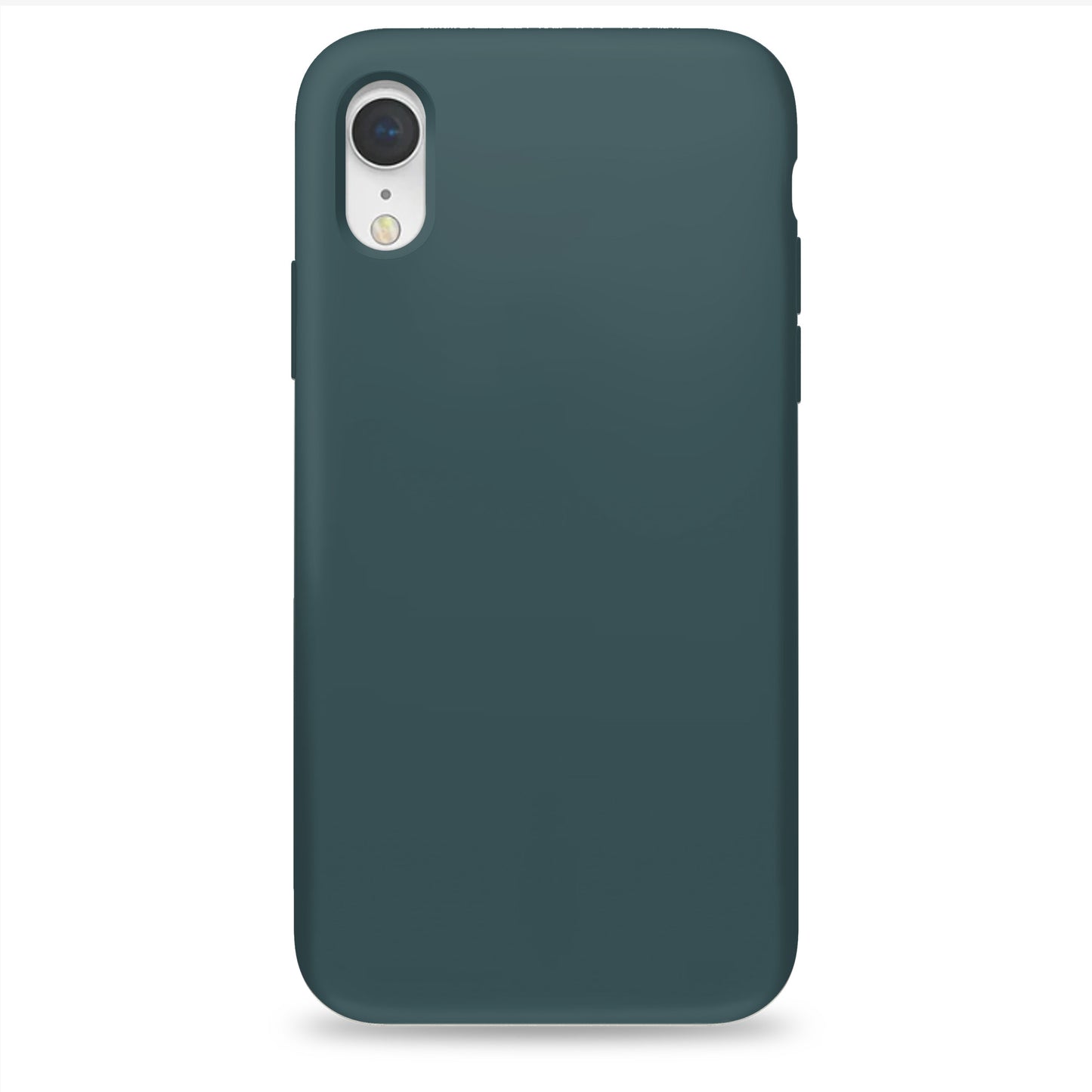 Coque en silicone vert aiguille de pin pour iPhone et Samsung