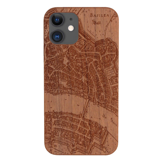 Basel Merian Eden case made of cherry wood for iPhone 11