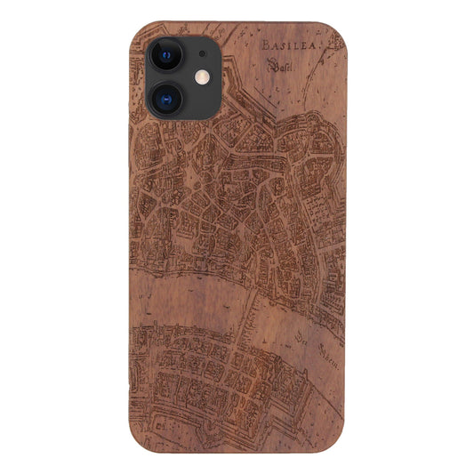 Basel Merian Eden case made of walnut wood for iPhone 11