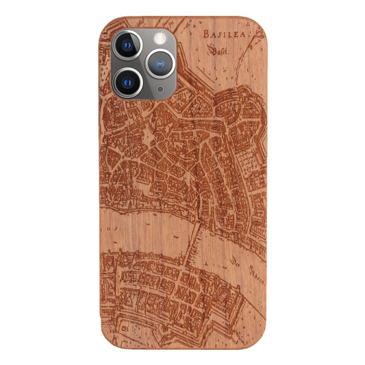 Basel Merian Eden case made of cherry wood for iPhone 11 Pro Max