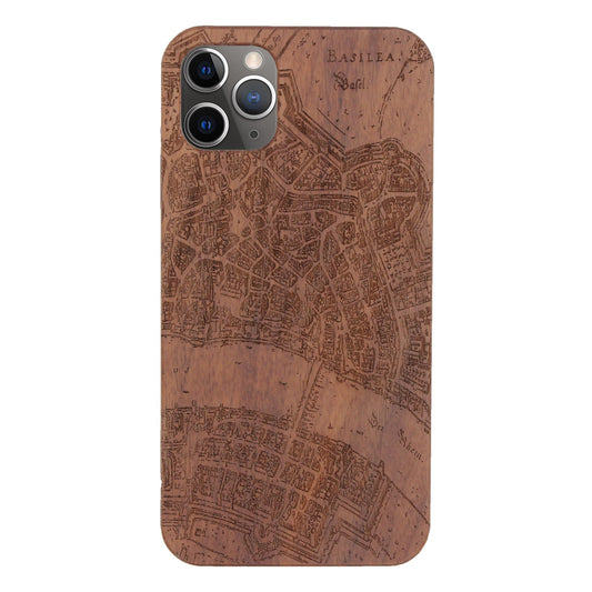 Basel Merian Eden case made of walnut wood for iPhone 11 Pro
