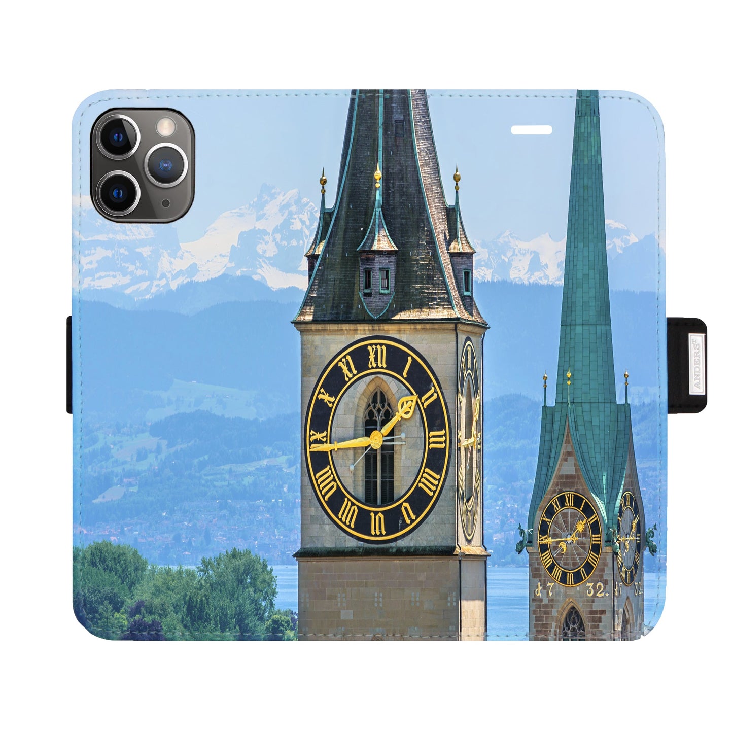 Coque Victor de la ville de Zurich St. Peter Fraumünster pour iPhone 11 Pro Max
