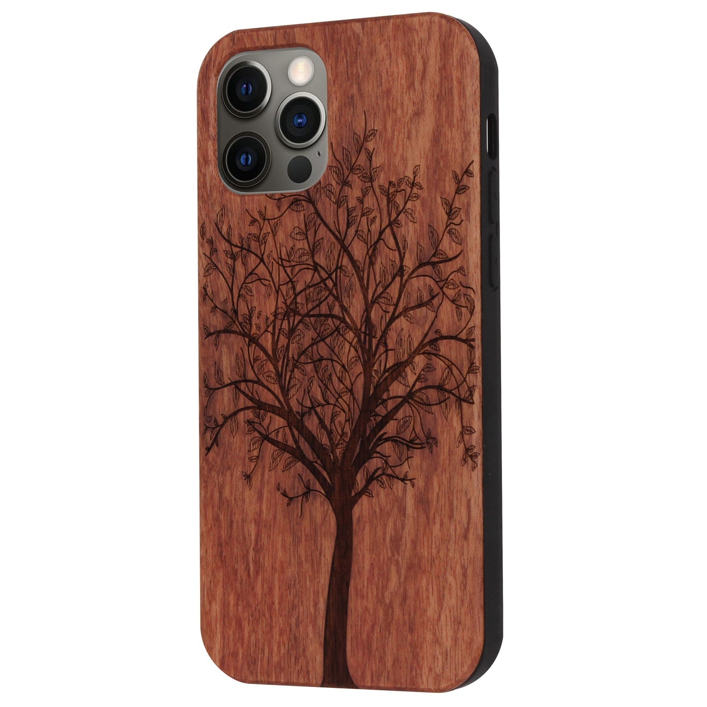 Lebensbaum Eden Case aus Rosenholz für iPhone 12 Pro Max