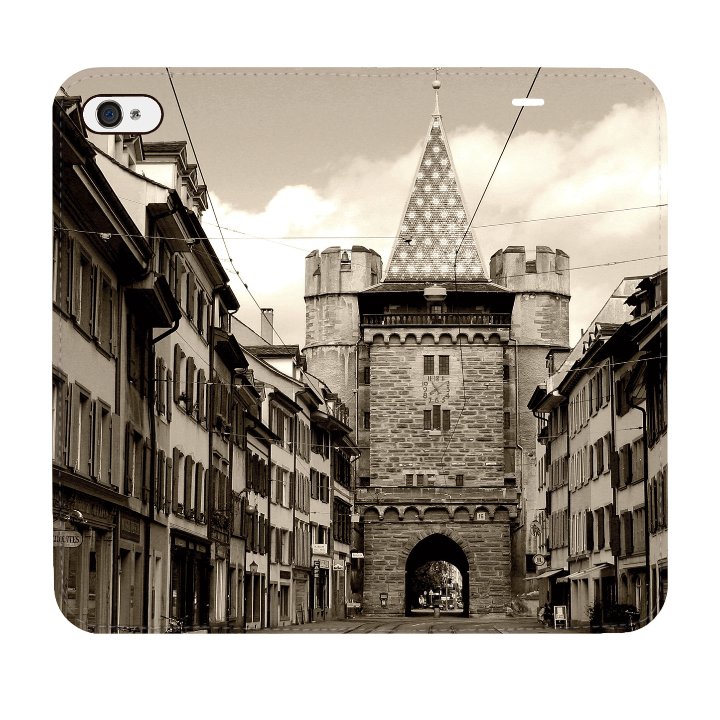 Basel City Spalentor Panorama Case für iPhone 5/5S/SE 1