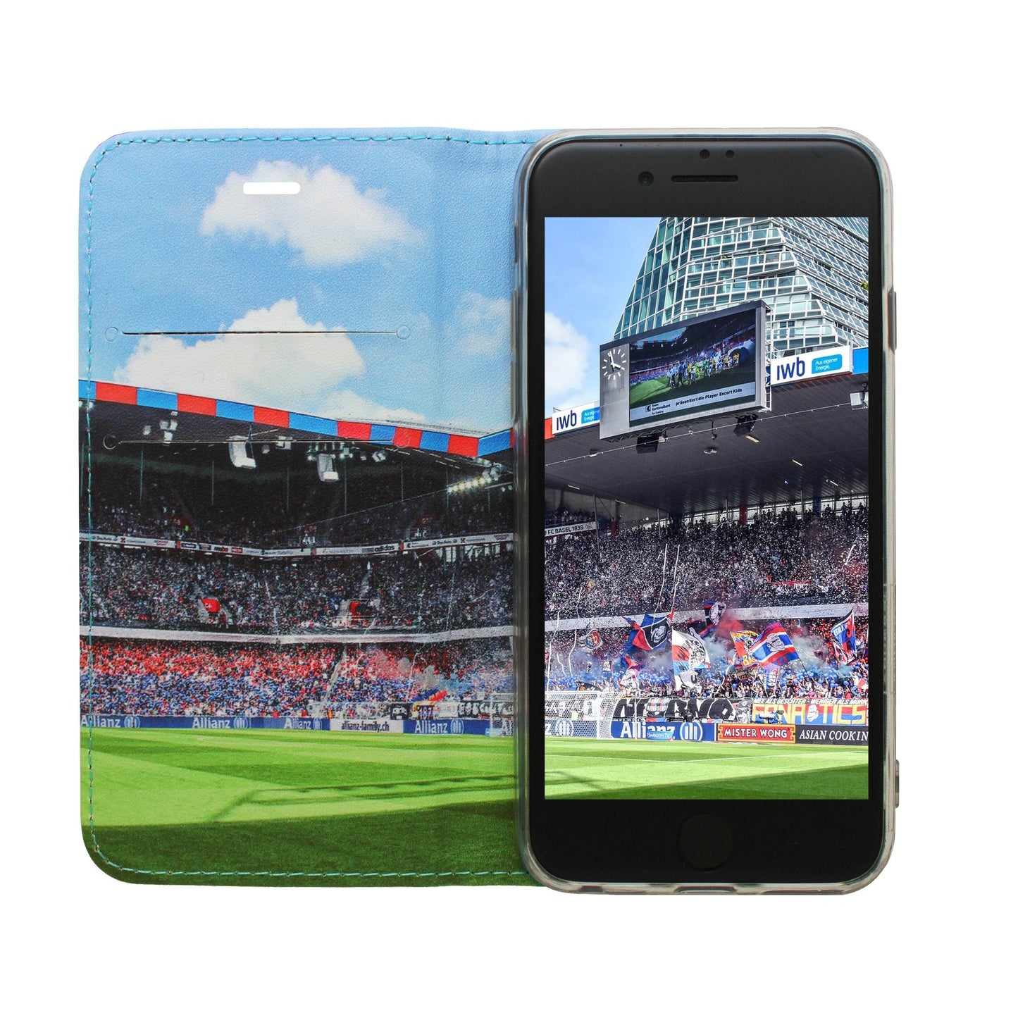 FCB rot / blau Panorama Case für iPhone 6/6S/7/8 Plus