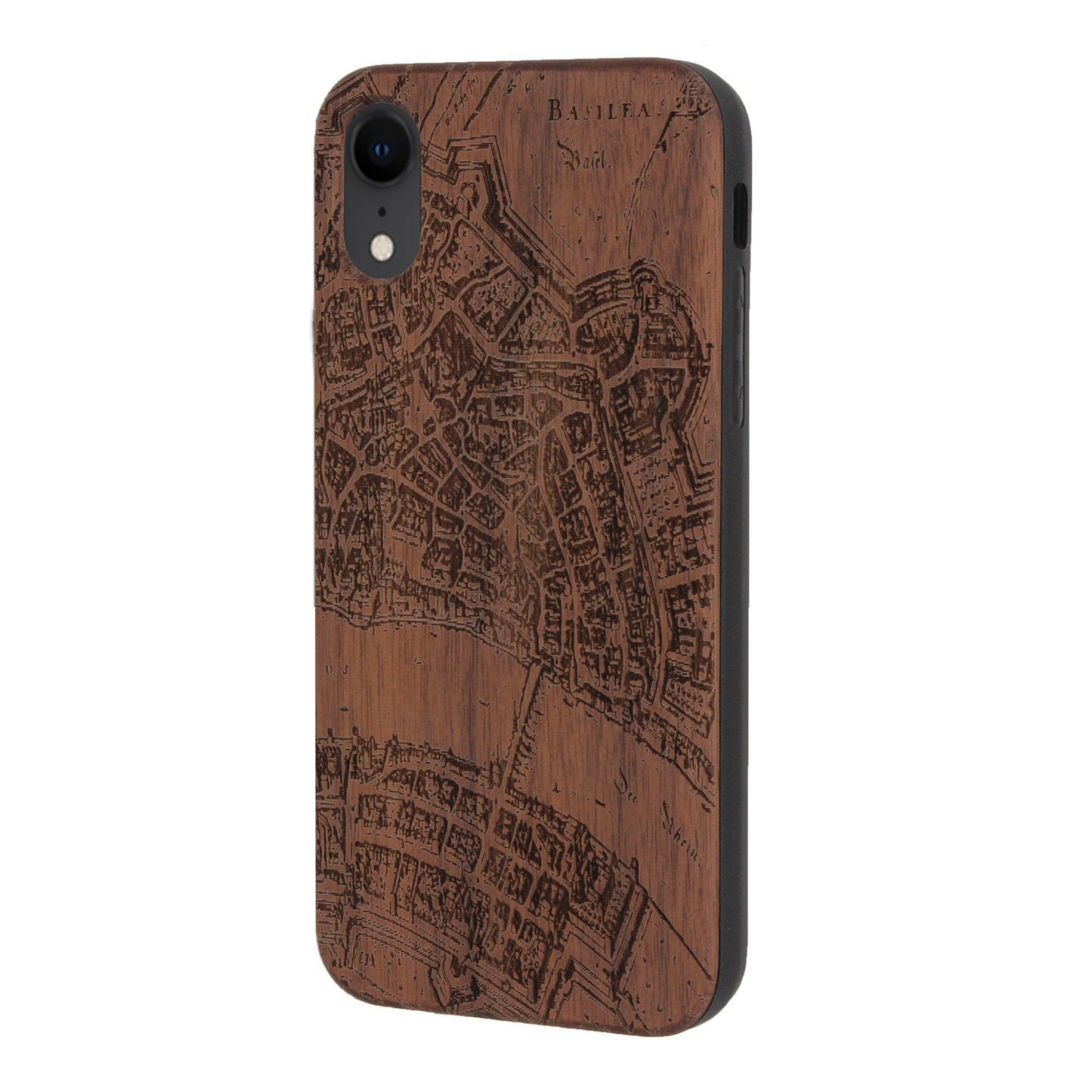 Basel Merian Eden case made of walnut wood for iPhone XR
