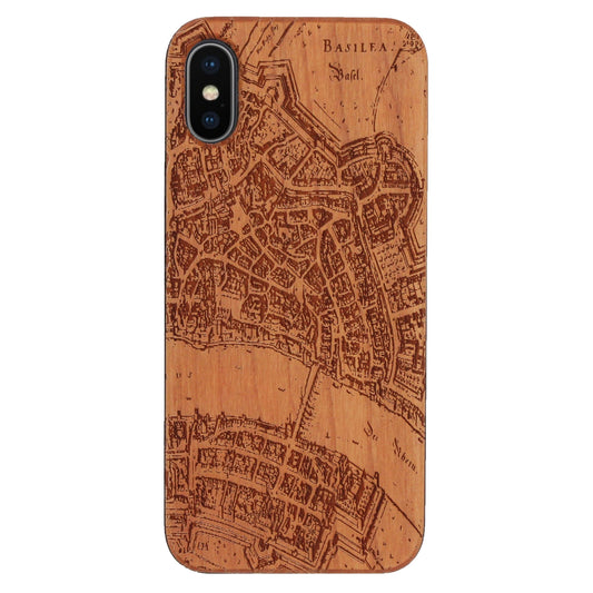 Basel Merian Eden case made of cherry wood for iPhone X/XS