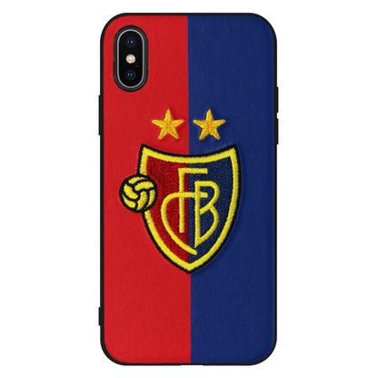 FCB rot / blau Stitch Case für iPhone X/XS