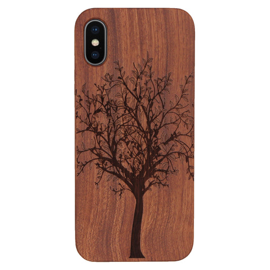 Tree of Life Eden case made of rosewood for iPhone X/XS
