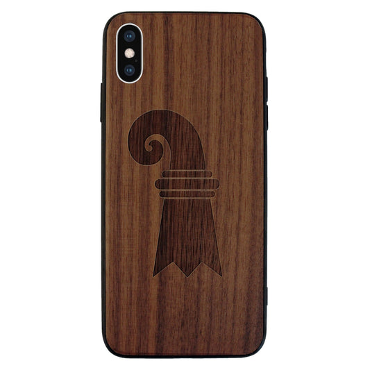 Baslerstab Eden case made of walnut wood for iPhone X/XS