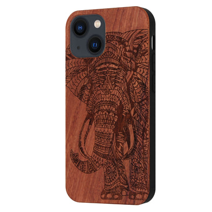 Elefant Eden Case aus Rosenholz für iPhone 13 Mini