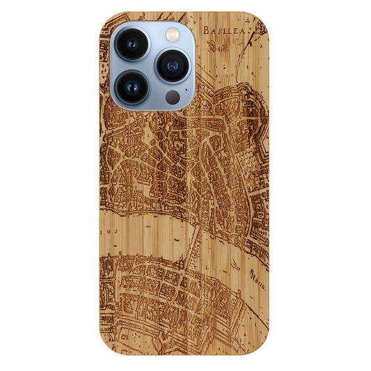 Basel Merian Eden Case aus Bambus für iPhone 14 Pro