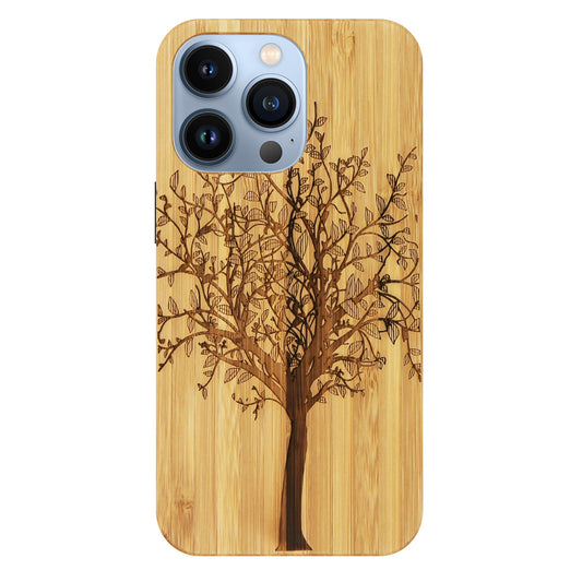 Coque en bambou Tree of Life Eden pour iPhone 13 Pro