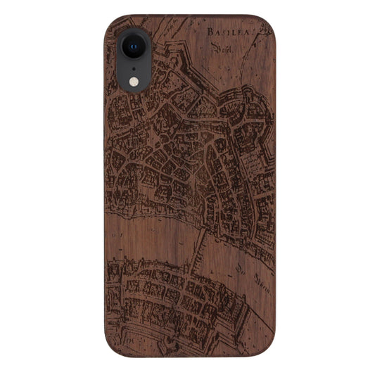 Basel Merian Eden case made of walnut wood for iPhone XR