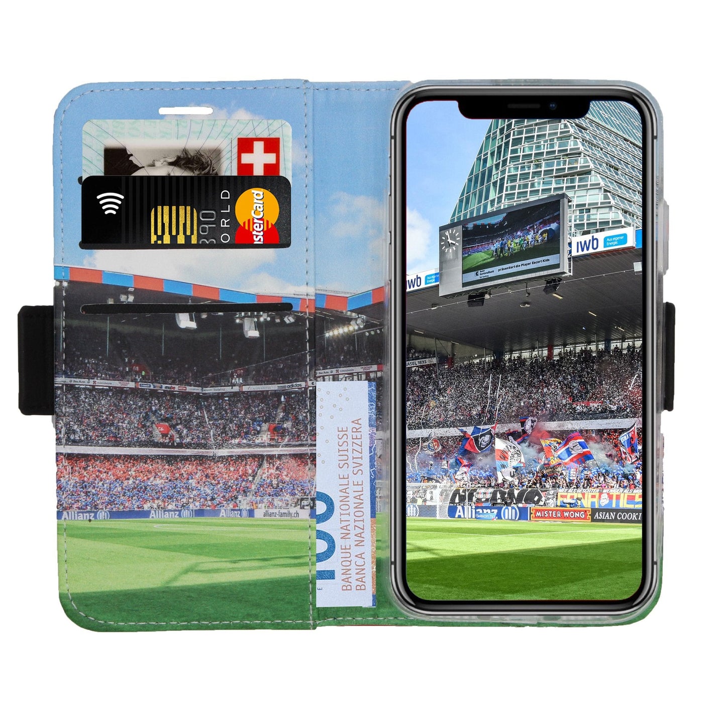 FCB Coque Victor Rouge / Bleue pour iPhone 12 Mini