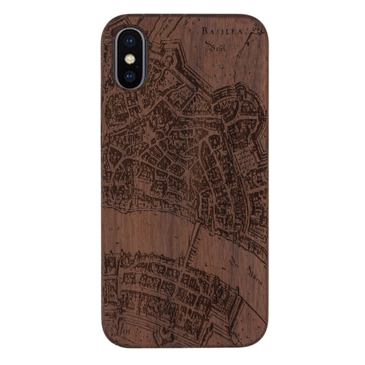 Basel Merian Eden Case made of walnut wood for iPhone X/XS