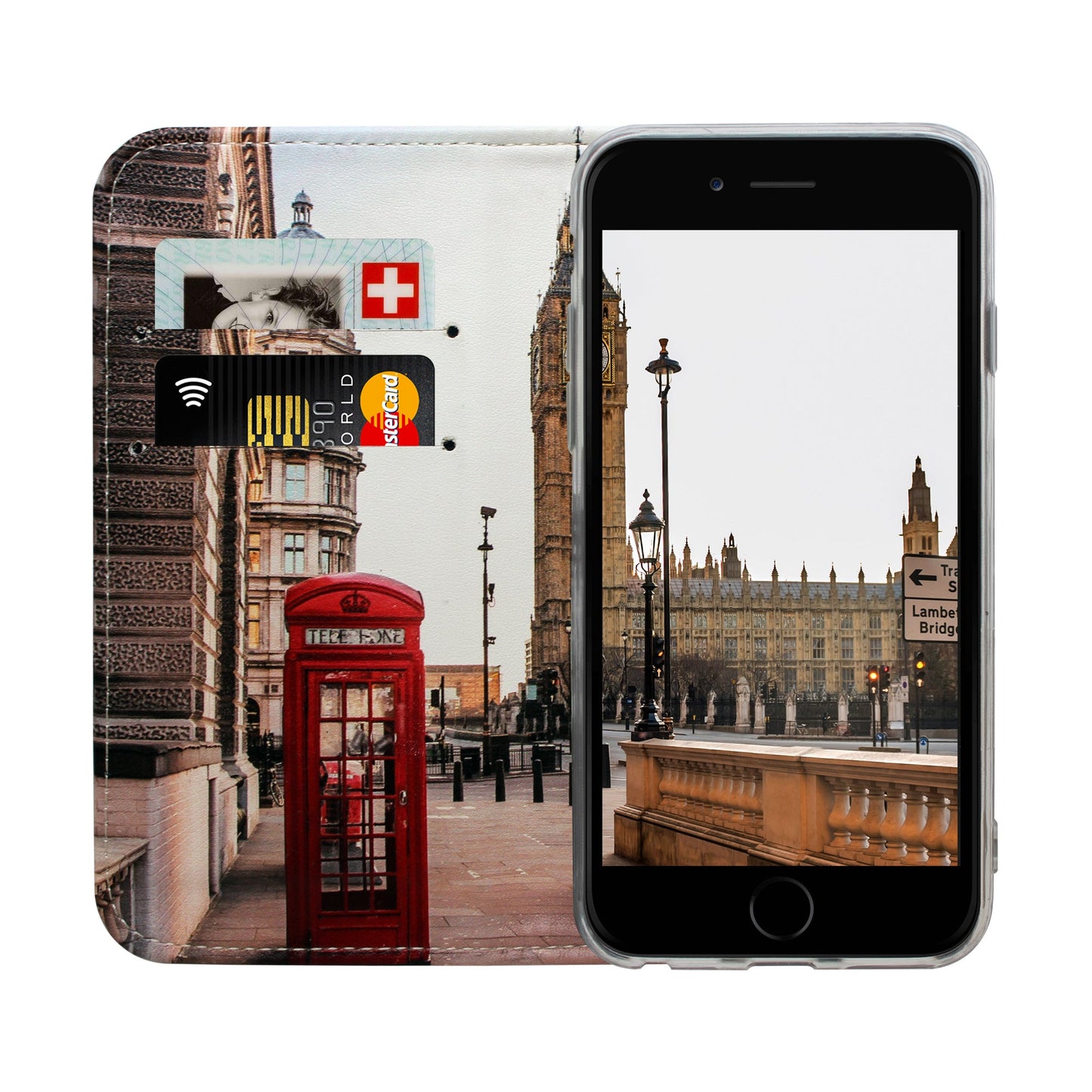 Coque panoramique London City pour iPhone 6/6S/7/8 Plus