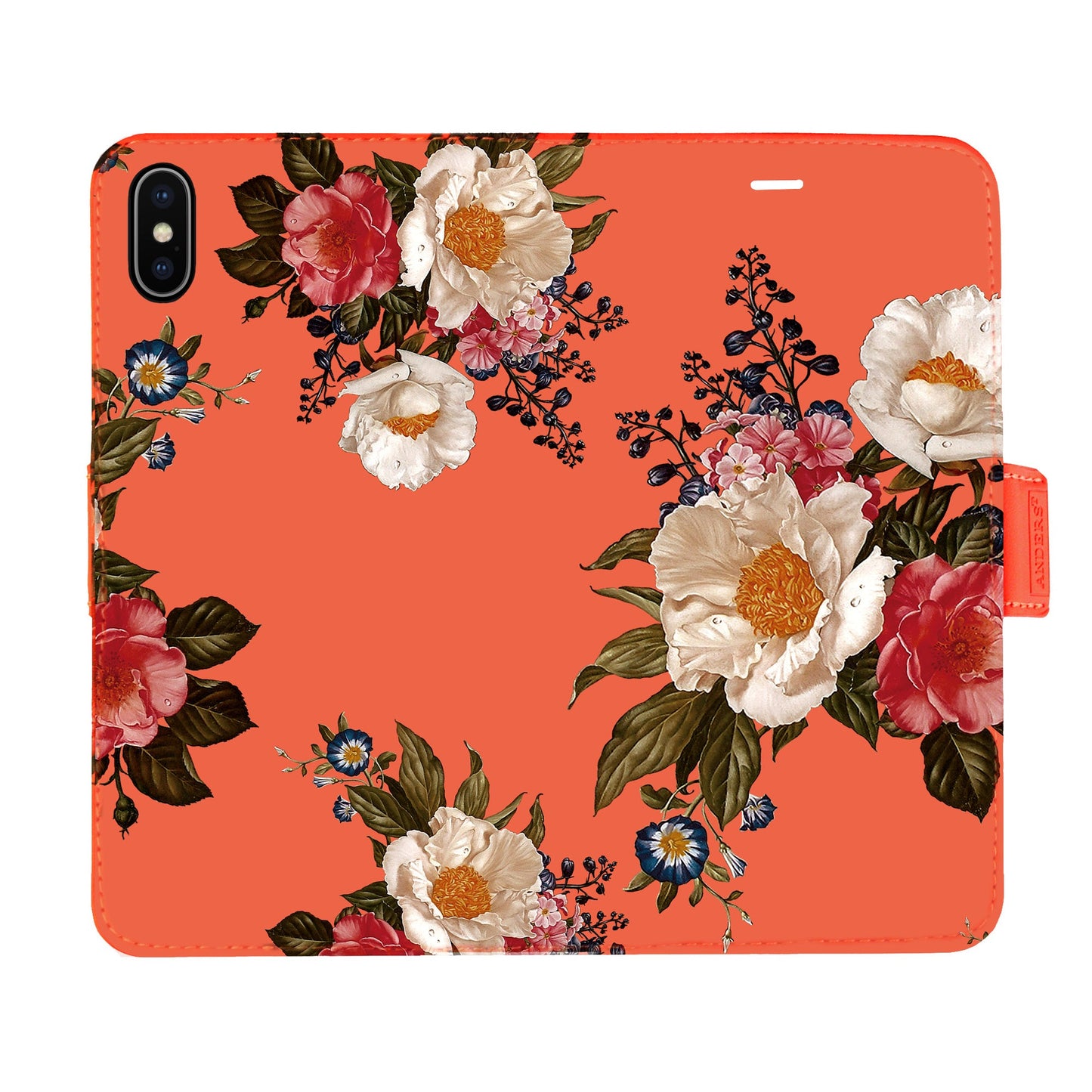 Blumen auf Rot Victor Case für iPhone X/XS