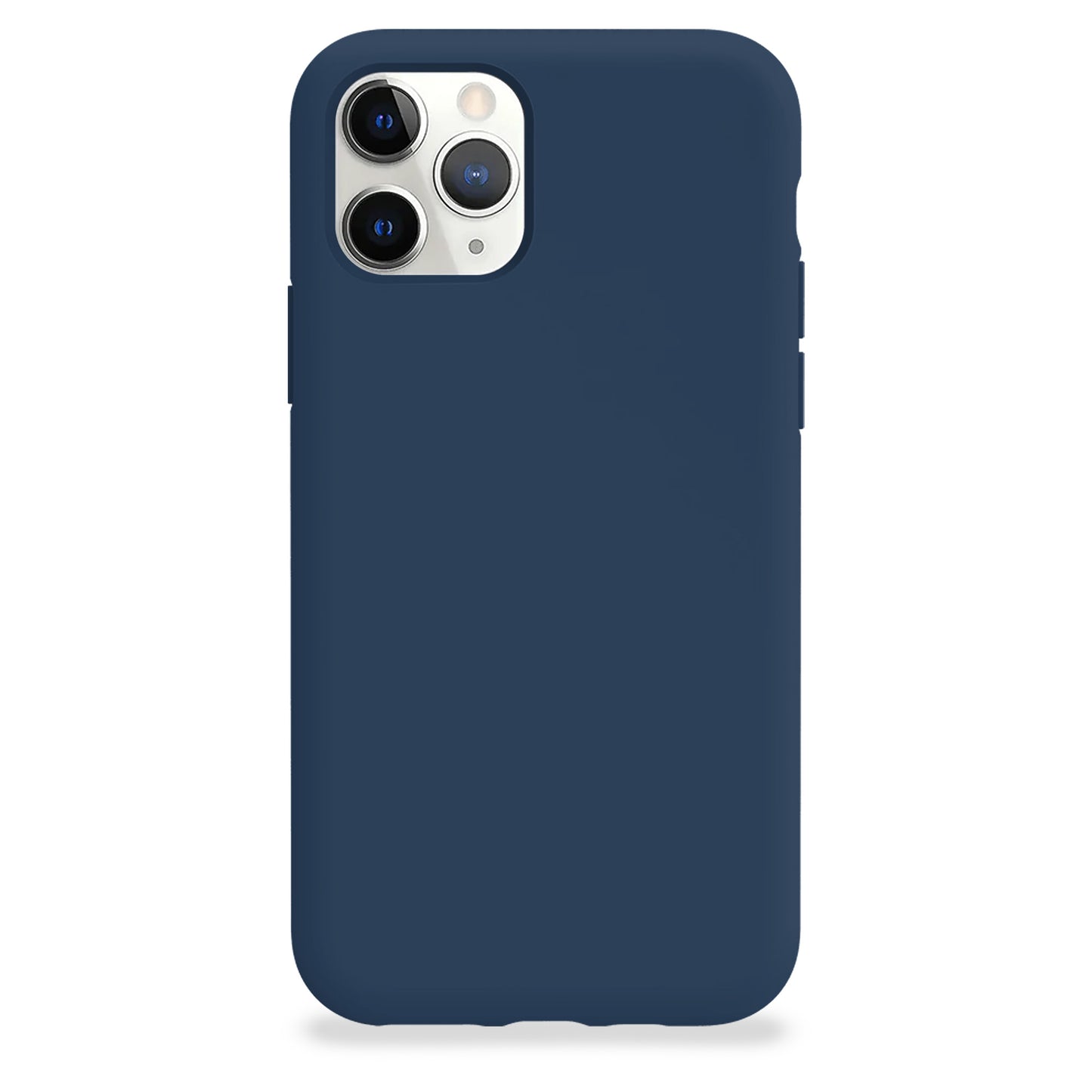 Coque en silicone bleu cobalt pour iPhone