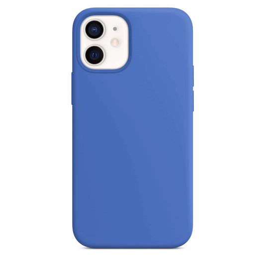 Coque en silicone bleu Capri pour iPhone