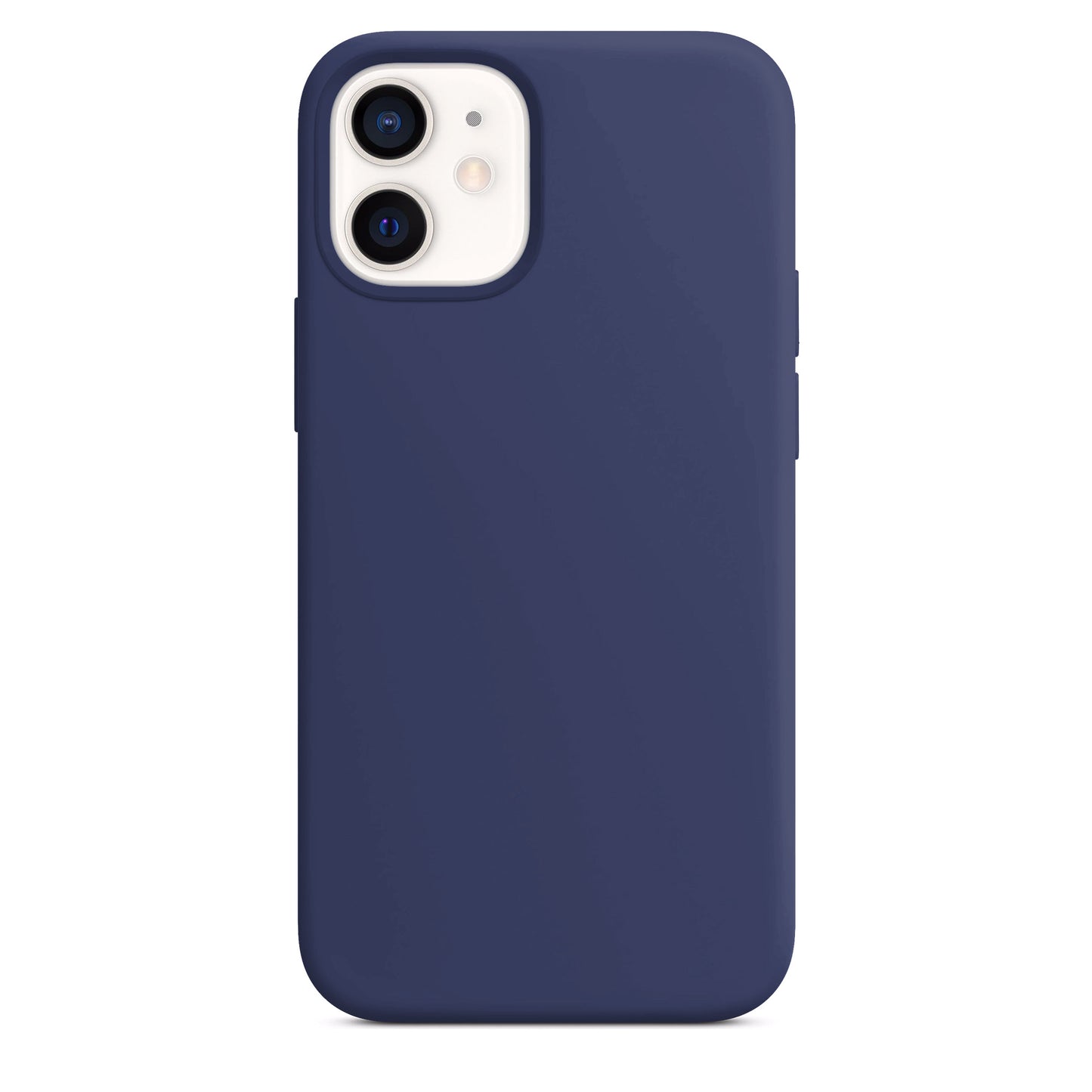 Coque en silicone bleu marine pour iPhone