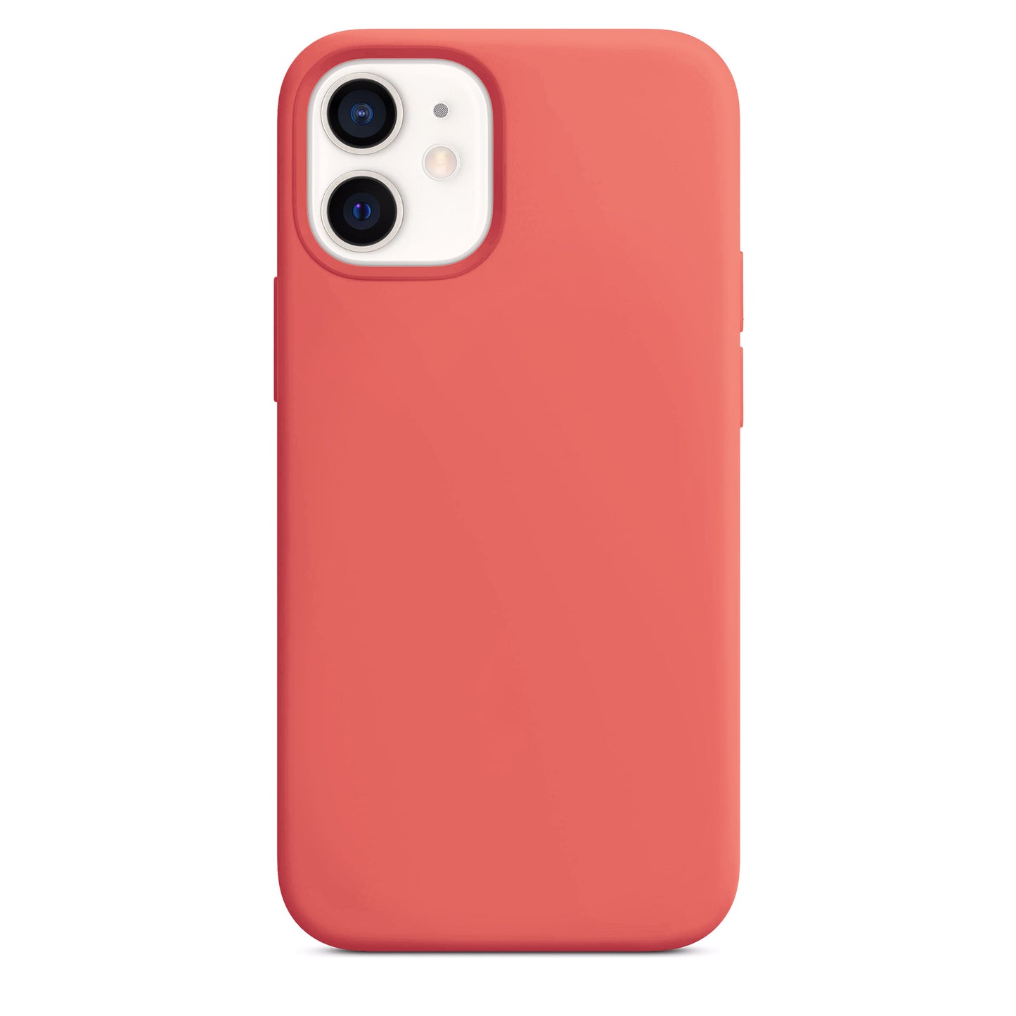 Coque en silicone orange électrique pour iPhone