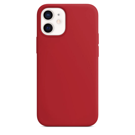 Coque en silicone rouge pour iPhone