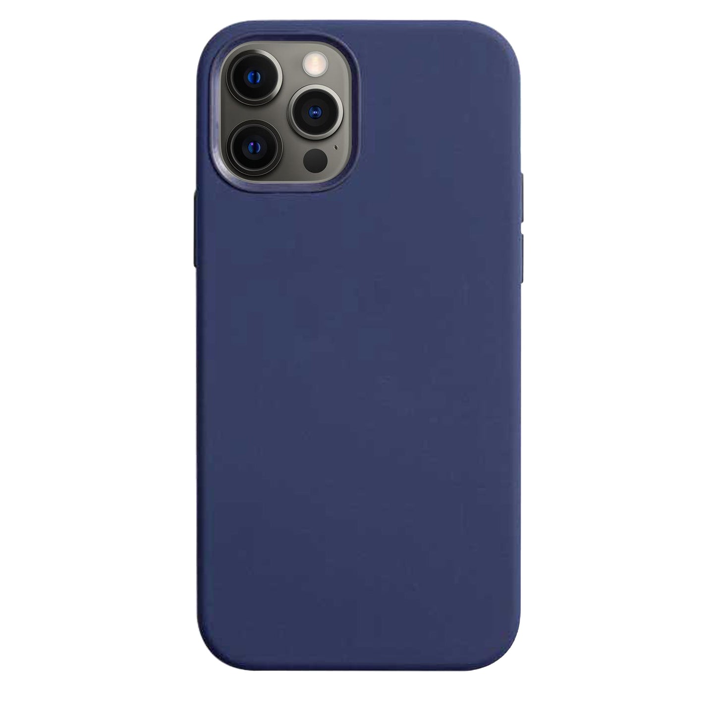 Coque en silicone bleu marine pour iPhone