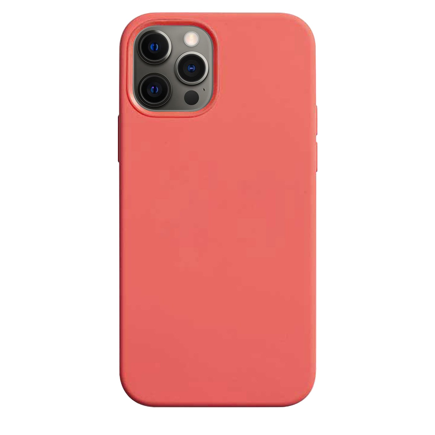 Coque en silicone orange électrique pour iPhone