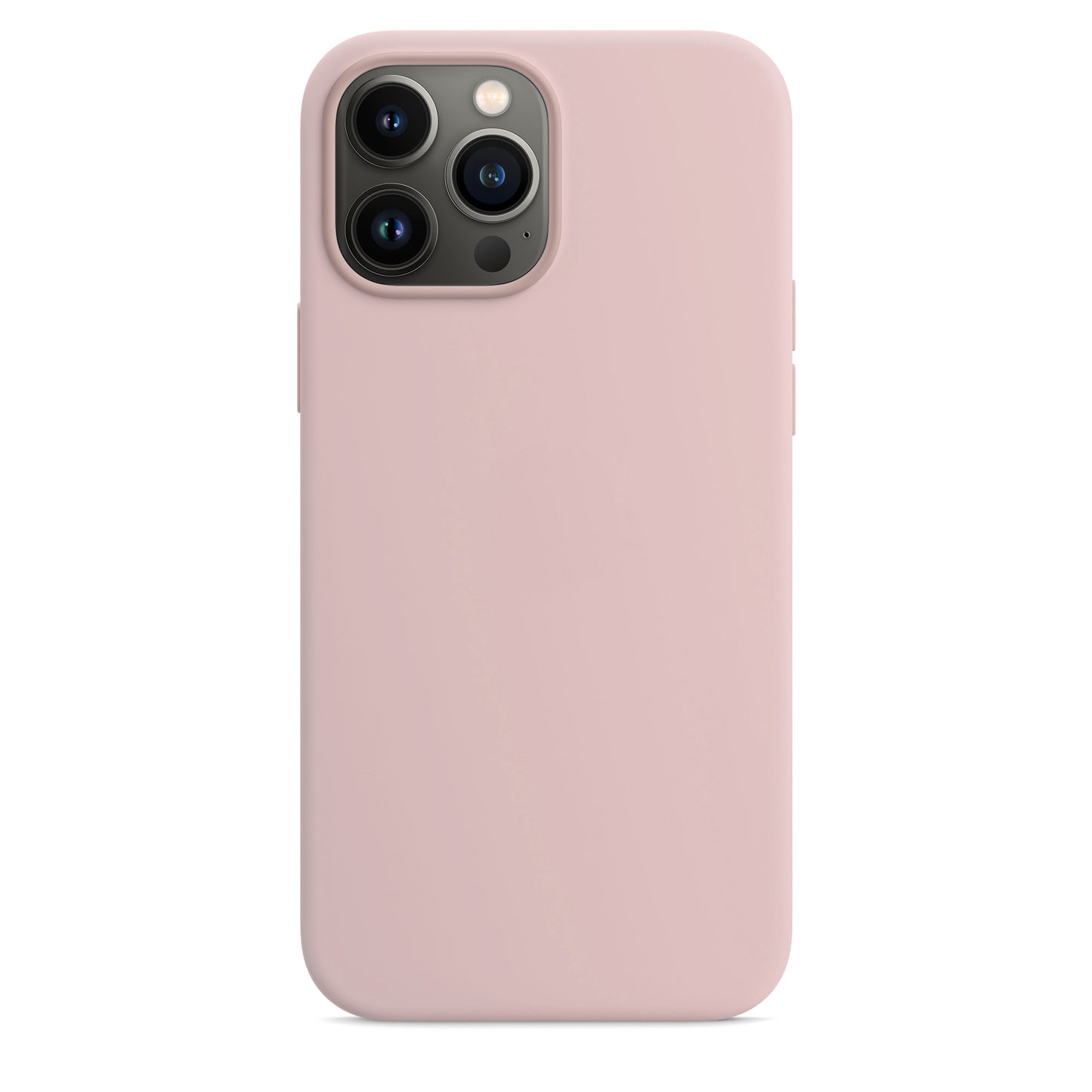 Coque en silicone rose craie pour iPhone