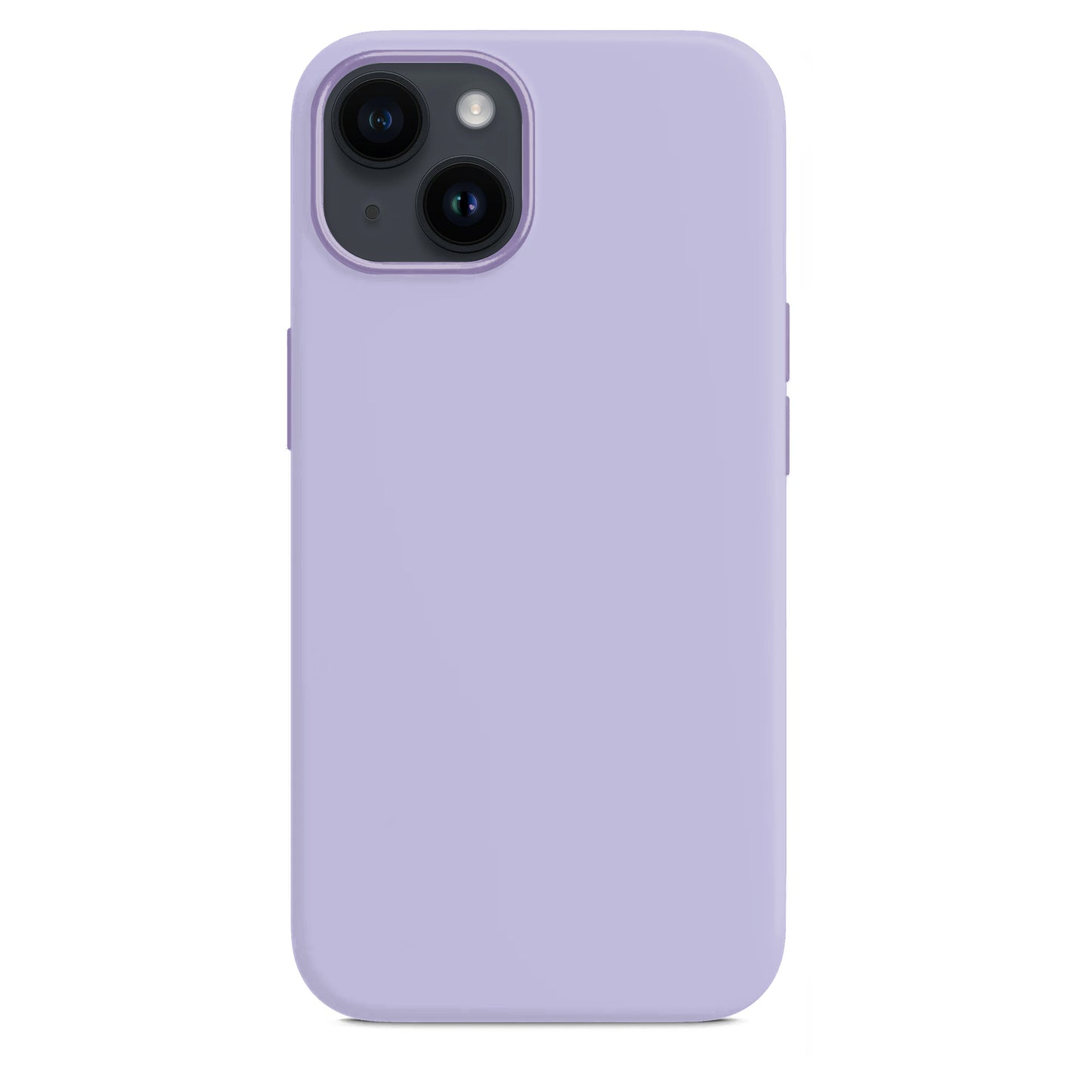 Coque en silicone lilas pour iPhone