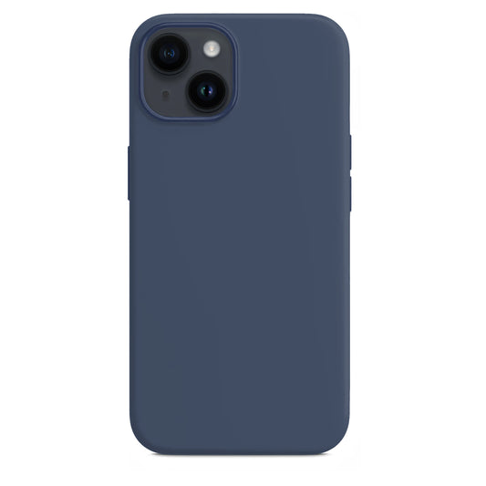 Coque en silicone bleu orage pour iPhone