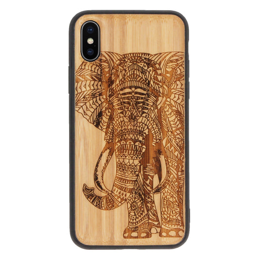 Elefant Eden Case aus Bambus für iPhone X/XS