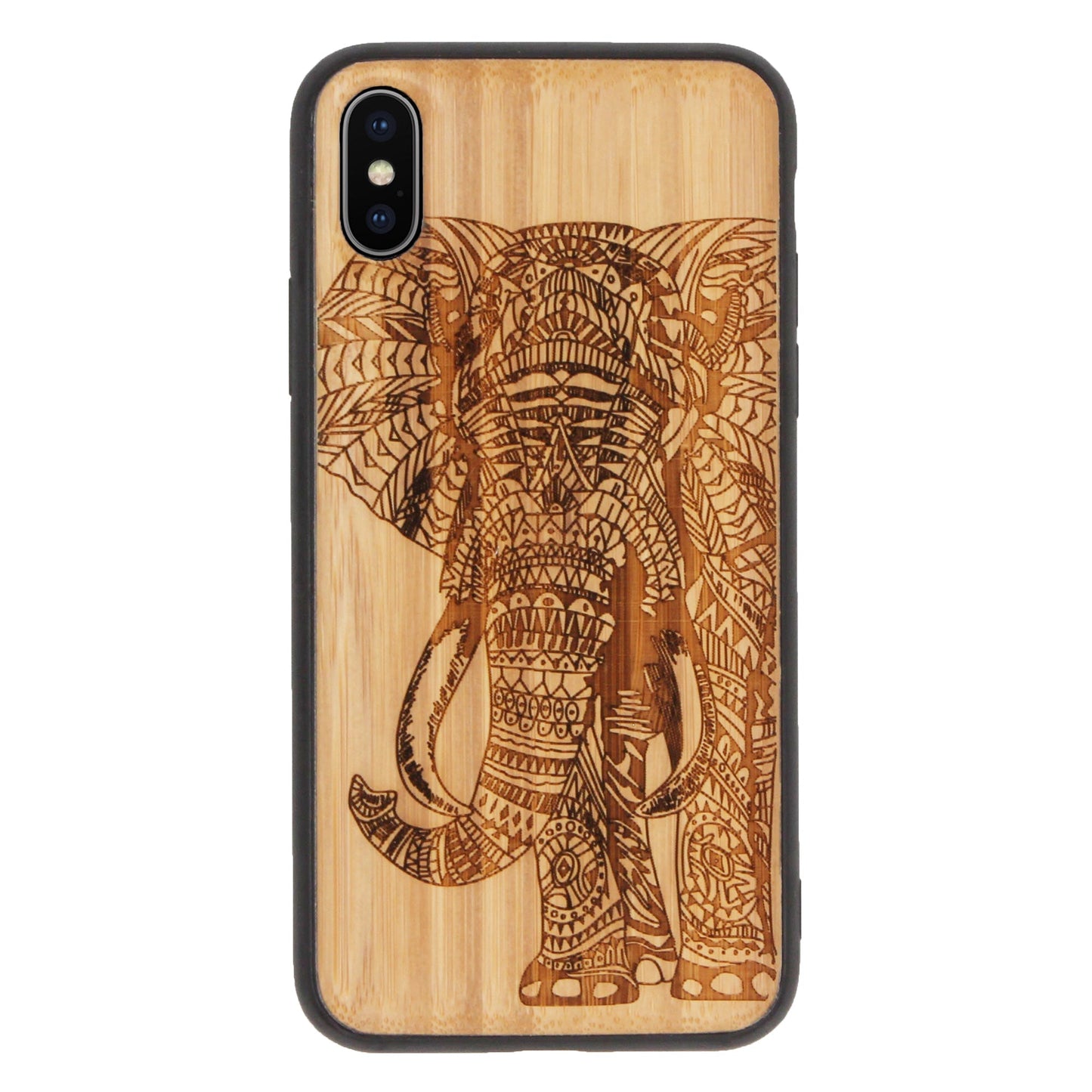 Elefant Eden Case aus Bambus für iPhone XS Max
