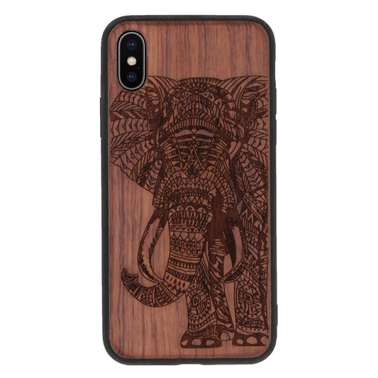 Elefanten Eden Case aus Rosenholz für das iPhone X/XS