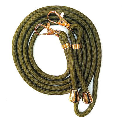 Lanyard with gold buckles